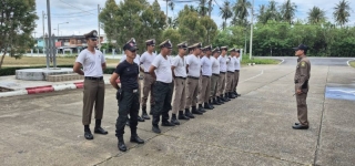 ทำการลงแถวฝึกประจำสัปดาห์ ได้ทำการฝึกท่าบุคคลมือเปล่า  ผลการฝึก เป็นไปด้วยความเรียบร้อย