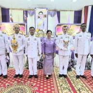 พิธีถวายเครื่องราชสักการะและวางพานพุ่ม และพิธีจุดเทียนถวายพระพรชัยมงคล ณ ศาลาประชาคม อ.ละแม